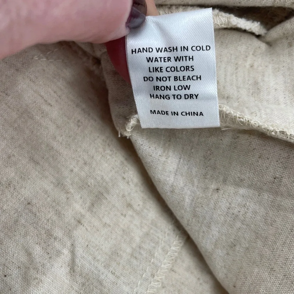 Wide Leg Star-Print Pantsuit in Light Beige - Picture 15 of 16